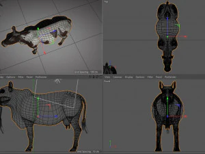 cow animal low poly 3D Model
