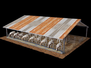 cow farm animal low poly 3D Модель