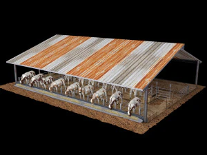 cow farm animal low poly 3D Model