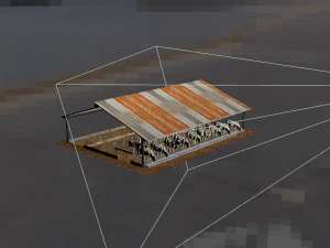 cow farm animal low poly 3D Model
