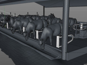 cow farm animal low poly 3D Модель