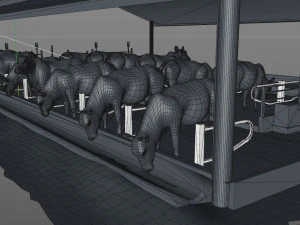 cow farm animal low poly 3D Model