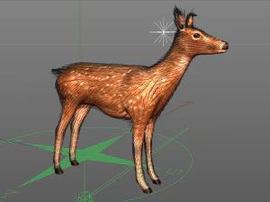 deer animal low poly 3D Model