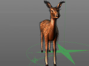 deer animal low poly 3D Model