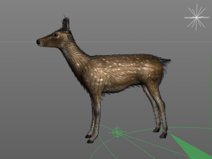 deer animal low poly Modelo 3D