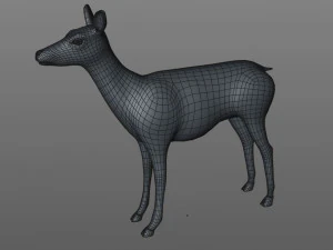 deer animal low poly 3D Model