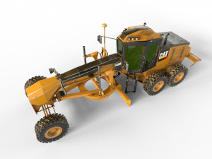 140m motor grader 3D-Modell