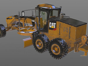 140m motor grader 3D-Modell