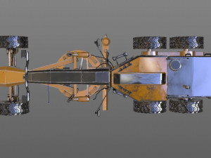 140m motor grader 3D-Modell