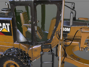140m motor grader 3D-Modell