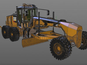 140m motor grader 3D-Modell
