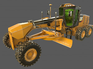140m motor grader 3D-Modell