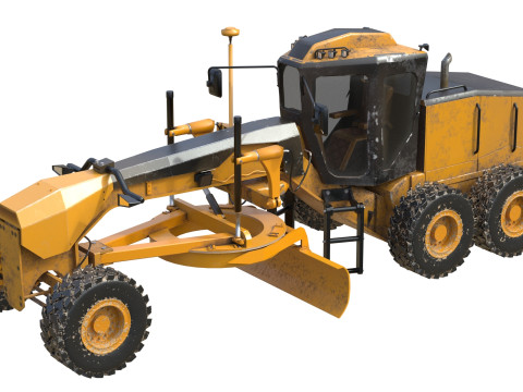 140m motor grader 3D Model