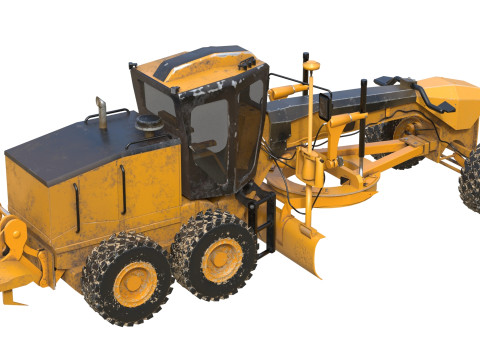 140m motor grader 3D Model