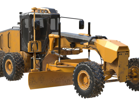 140m motor grader 3D Model