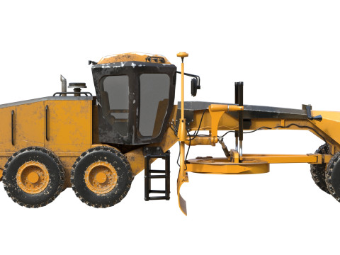 140m motor grader 3D Model