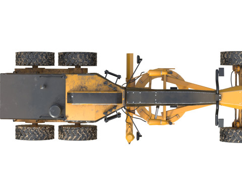 140m motor grader 3D Model