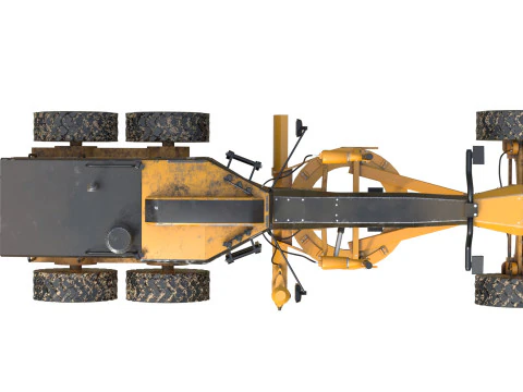 140m motor grader 3D Model