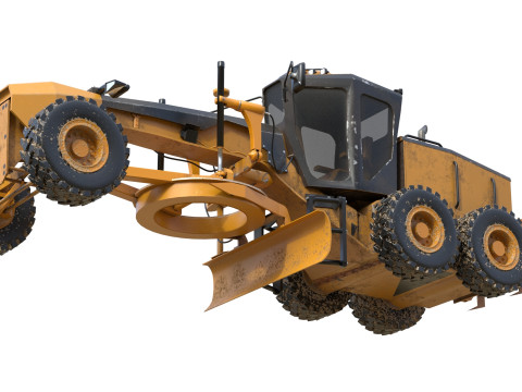 140m motor grader 3D Model