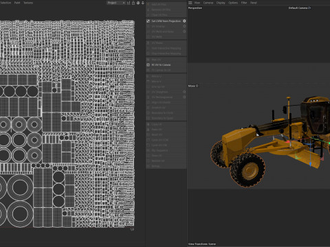 140m motor grader 3D Model