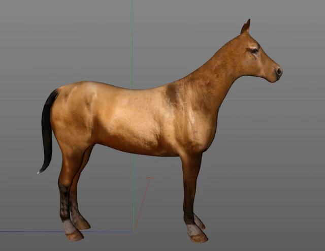horse low poly 3D Model .c4d .max .obj .3ds .fbx .stl .blend 