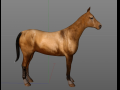 Horse Low Poly Modello 3D
