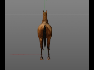 horse low poly Modèle 3D