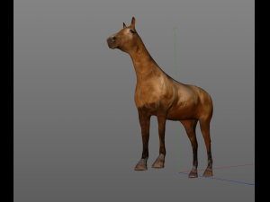 horse low poly Modèle 3D