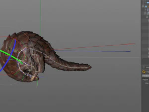 pangolin rigged low poly animal 3D Model