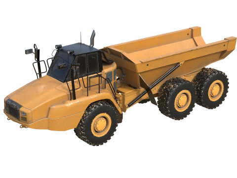 725c2 dreiachsiger Sattelschlepper von geringer Qualit&auml;t 3D Modell