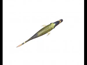 clown trigger fish low poly 3D Model