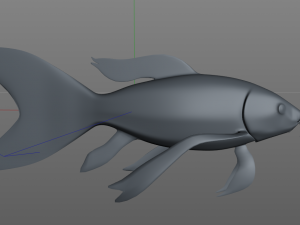 koi fish low poly 3D Model