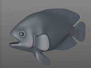 oscar fish low poly 3D Model