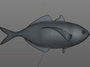 pacific bumper fish low poly Model 3D