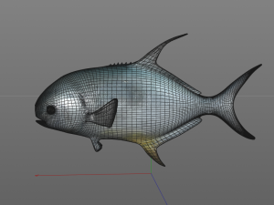 permit fish low poly 3D Модель