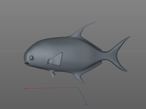 permit fish low poly 3D Модель