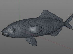 pilot fish low poly 3Dモデル