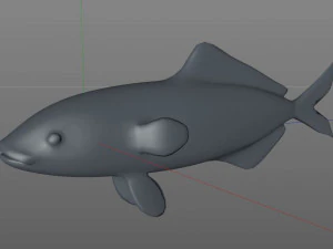 peixe piloto low poly Modelo 3D