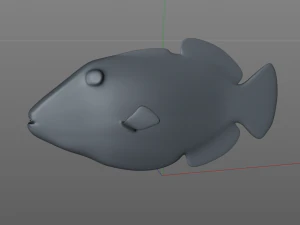 reef trigger fish low poly 3D Model