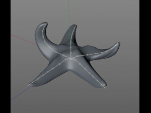 star fish v1 rigged low poly 3D 모델