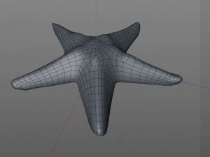 star fish v2 rigged low poly 3D Model