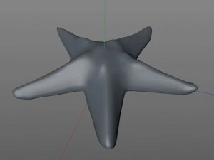 star fish v2 rigged low poly 3D Model