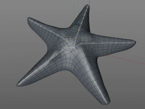 Star Fish v3 manipulado baixo poli Modelo 3D