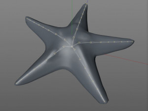 star fish v3 rigged low poly Modelo 3D