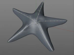 Star Fish v3 manipulado baixo poli Modelo 3D
