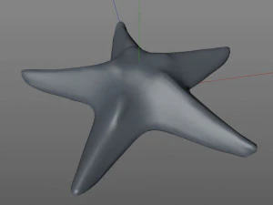 Star Fish v3 manipulado baixo poli Modelo 3D