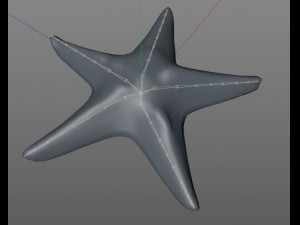 star fish v5 rigged low poly 3D Model