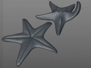 star fish v5 rigged low poly 3D Model