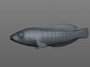 yellow head wrasse fish low poly 3D मॉडल