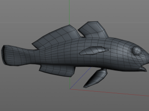 frillfin goby fish low poly 3D Model